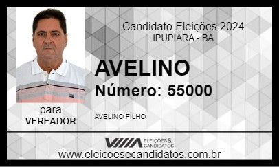 Candidato AVELINO 2024 - IPUPIARA - Eleições