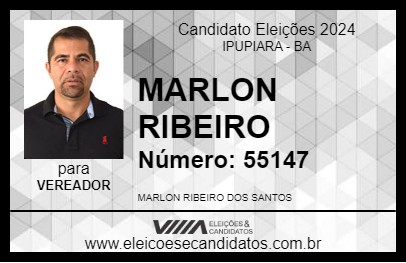 Candidato MARLON RIBEIRO 2024 - IPUPIARA - Eleições