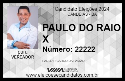 Candidato PAULO DO RAIO X 2024 - CANDEIAS - Eleições