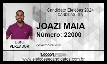 Candidato JOAZI MAIA 2024 - CANDEIAS - Eleições