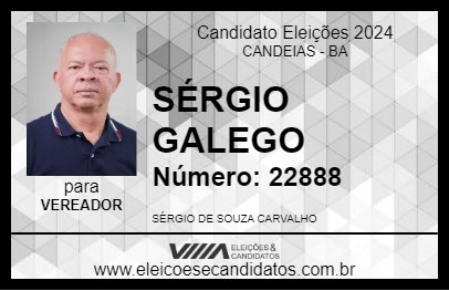 Candidato SÉRGIO GALEGO 2024 - CANDEIAS - Eleições