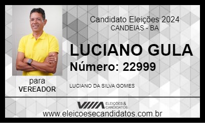 Candidato LUCIANO GULA 2024 - CANDEIAS - Eleições