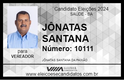 Candidato JÔNATAS SANTANA 2024 - SAÚDE - Eleições