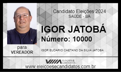 Candidato IGOR JATOBÁ 2024 - SAÚDE - Eleições