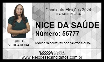 Candidato NICE DA SAÚDE 2024 - ITARANTIM - Eleições