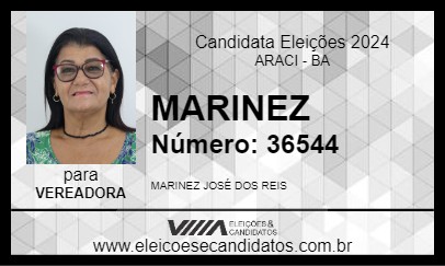 Candidato MARINEZ 2024 - ARACI - Eleições