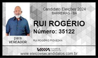 Candidato RUI ROGÉRIO 2024 - BARREIRAS - Eleições