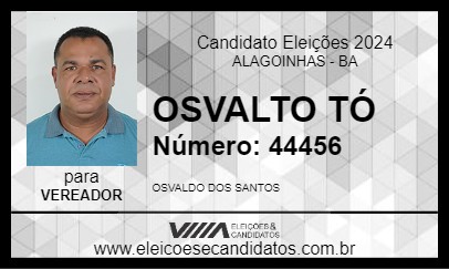 Candidato OSVALTO TÓ 2024 - ALAGOINHAS - Eleições