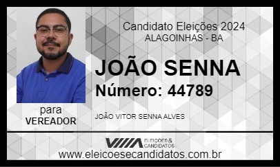 Candidato JOÃO SENNA 2024 - ALAGOINHAS - Eleições