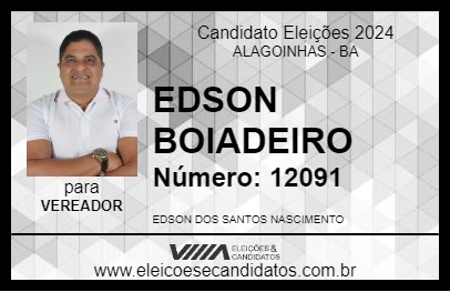 Candidato EDSON BOIADEIRO 2024 - ALAGOINHAS - Eleições