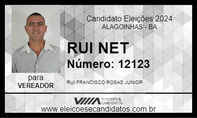 Candidato RUI NET 2024 - ALAGOINHAS - Eleições