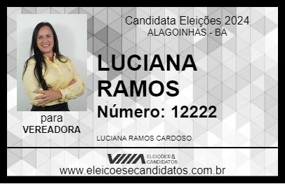 Candidato LUCIANA RAMOS 2024 - ALAGOINHAS - Eleições