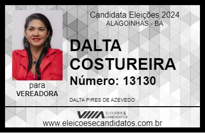 Candidato DALTA COSTUREIRA 2024 - ALAGOINHAS - Eleições