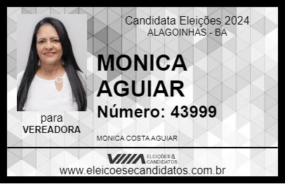 Candidato MONICA AGUIAR 2024 - ALAGOINHAS - Eleições