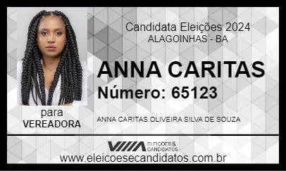 Candidato ANNA CARITAS 2024 - ALAGOINHAS - Eleições