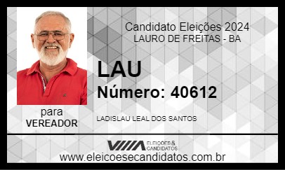 Candidato LAU 2024 - LAURO DE FREITAS - Eleições