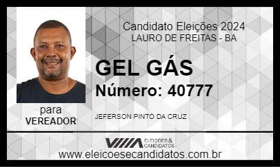 Candidato GEL GÁS 2024 - LAURO DE FREITAS - Eleições