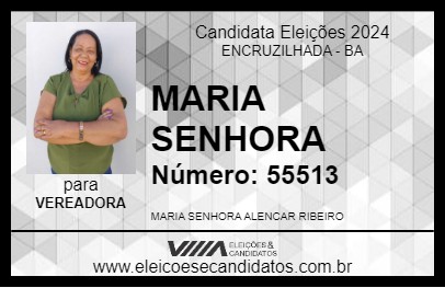 Candidato MARIA SENHORA 2024 - ENCRUZILHADA - Eleições