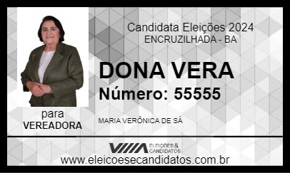 Candidato DONA VERA 2024 - ENCRUZILHADA - Eleições