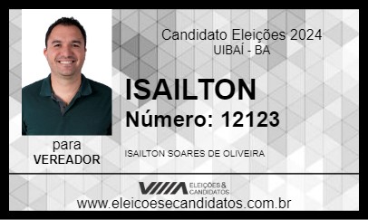 Candidato ISAILTON 2024 - UIBAÍ - Eleições