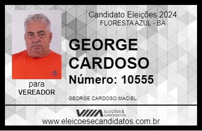 Candidato GEORGE CARDOSO 2024 - FLORESTA AZUL - Eleições