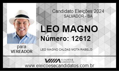 Candidato LEO MAGNO 2024 - SALVADOR - Eleições