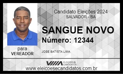 Candidato SANGUE NOVO 2024 - SALVADOR - Eleições