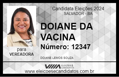 Candidato DOIANE DA VACINA 2024 - SALVADOR - Eleições