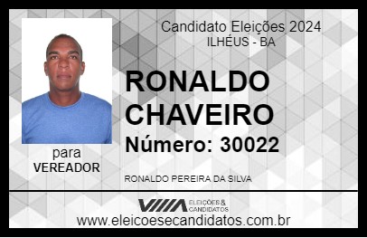 Candidato RONALDO CHAVEIRO 2024 - ILHÉUS - Eleições