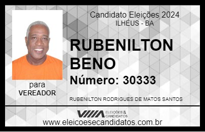 Candidato RUBENILTON BENO 2024 - ILHÉUS - Eleições