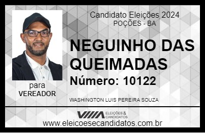 Candidato NEGUINHO DAS QUEIMADAS 2024 - POÇÕES - Eleições