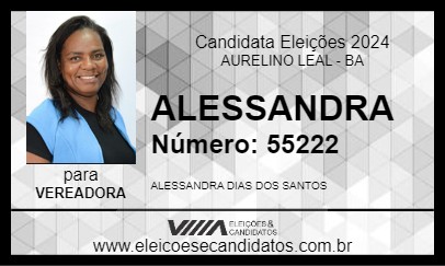 Candidato ALESSANDRA 2024 - AURELINO LEAL - Eleições