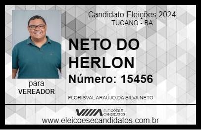 Candidato NETO DO HERLON 2024 - TUCANO - Eleições