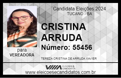 Candidato CRISTINA ARRUDA 2024 - TUCANO - Eleições