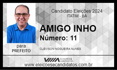 Candidato AMIGO INHO 2024 - ITATIM - Eleições