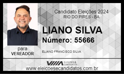 Candidato LIANO SILVA 2024 - RIO DO PIRES - Eleições