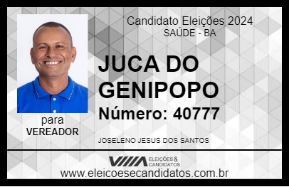 Candidato JUCA DO GENIPOPO 2024 - SAÚDE - Eleições