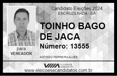 Candidato TONINHO BAGO DE JACA 2024 - ENCRUZILHADA - Eleições