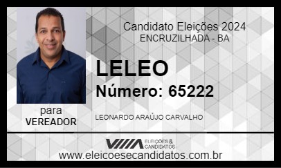 Candidato LELEO 2024 - ENCRUZILHADA - Eleições