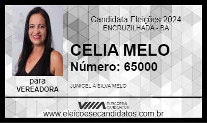 Candidato CELIA MELO 2024 - ENCRUZILHADA - Eleições