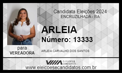 Candidato ARLEIA 2024 - ENCRUZILHADA - Eleições