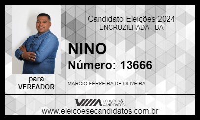 Candidato NINO 2024 - ENCRUZILHADA - Eleições