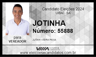 Candidato JOTINHA 2024 - UIBAÍ - Eleições