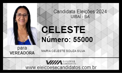 Candidato CELESTE 2024 - UIBAÍ - Eleições