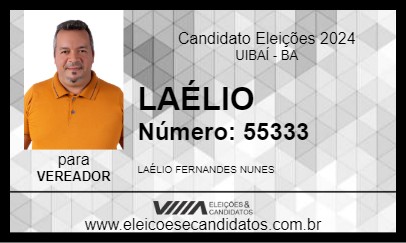 Candidato LAÉLIO 2024 - UIBAÍ - Eleições