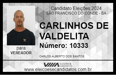 Candidato CARLINHOS DE VANDELITA 2024 - SÃO FRANCISCO DO CONDE - Eleições