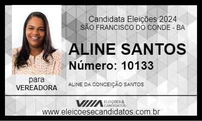 Candidato ALINE SANTOS 2024 - SÃO FRANCISCO DO CONDE - Eleições