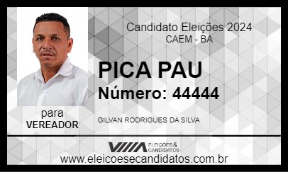 Candidato PICA PAU 2024 - CAEM - Eleições