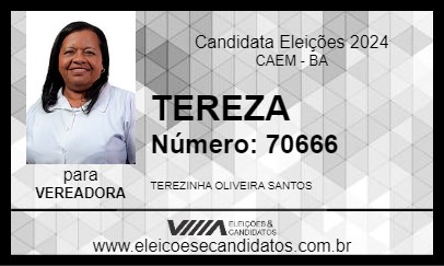 Candidato TEREZA 2024 - CAEM - Eleições