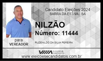 Candidato NILZÃO 2024 - BARRA DA ESTIVA - Eleições